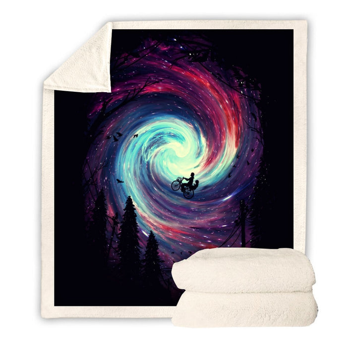 Galaxy Vortex Blanket Quilt