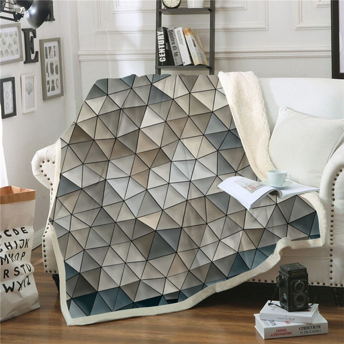 Abstract Geometry Blanket Quilt