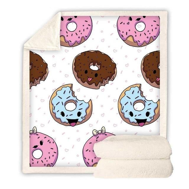 Donut Print Blanket Quilt