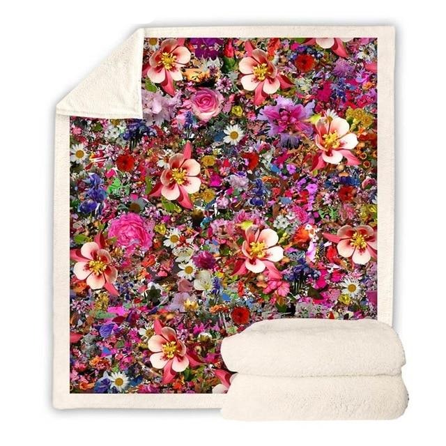 Multi-Flower Blanket Quilt