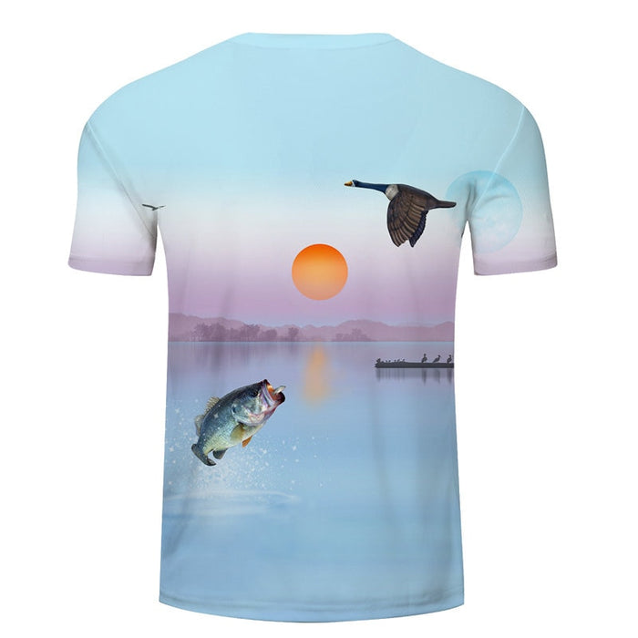 Fish And Birds Fly Together T-Shirt