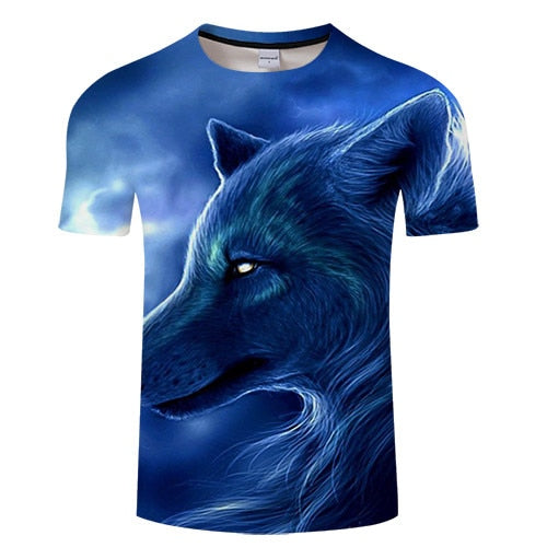 Blue Night Wolf T-Shirt