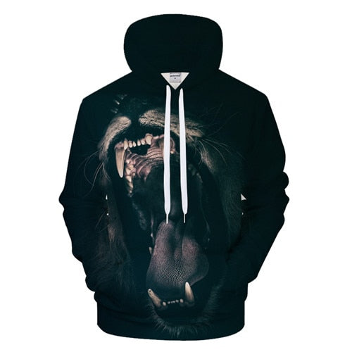 Howling Lion Jaw Hoodie