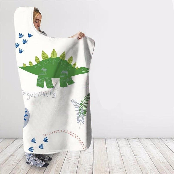 Cute Dinosaur Blanket Hoodie