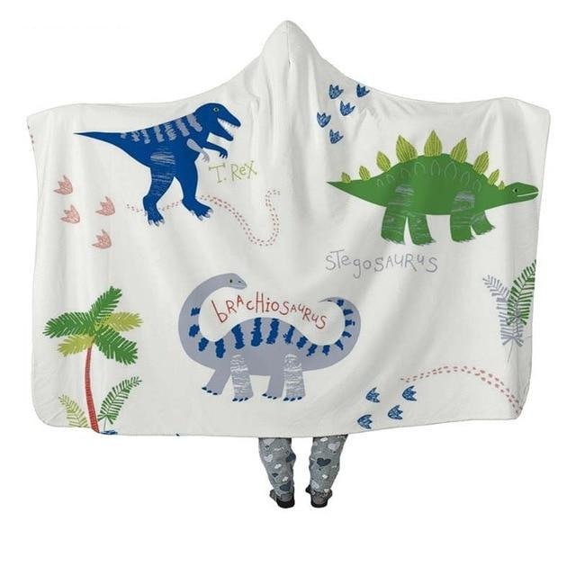 Cute Dinosaur Blanket Hoodie