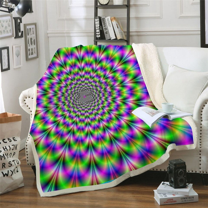 Rainbow Mesmerize Blanket Quilt