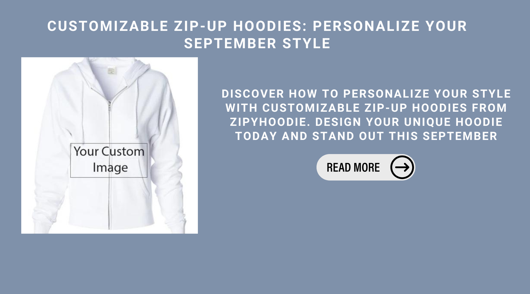 Customizable Zip-Up Hoodies: Personalize Your September Style