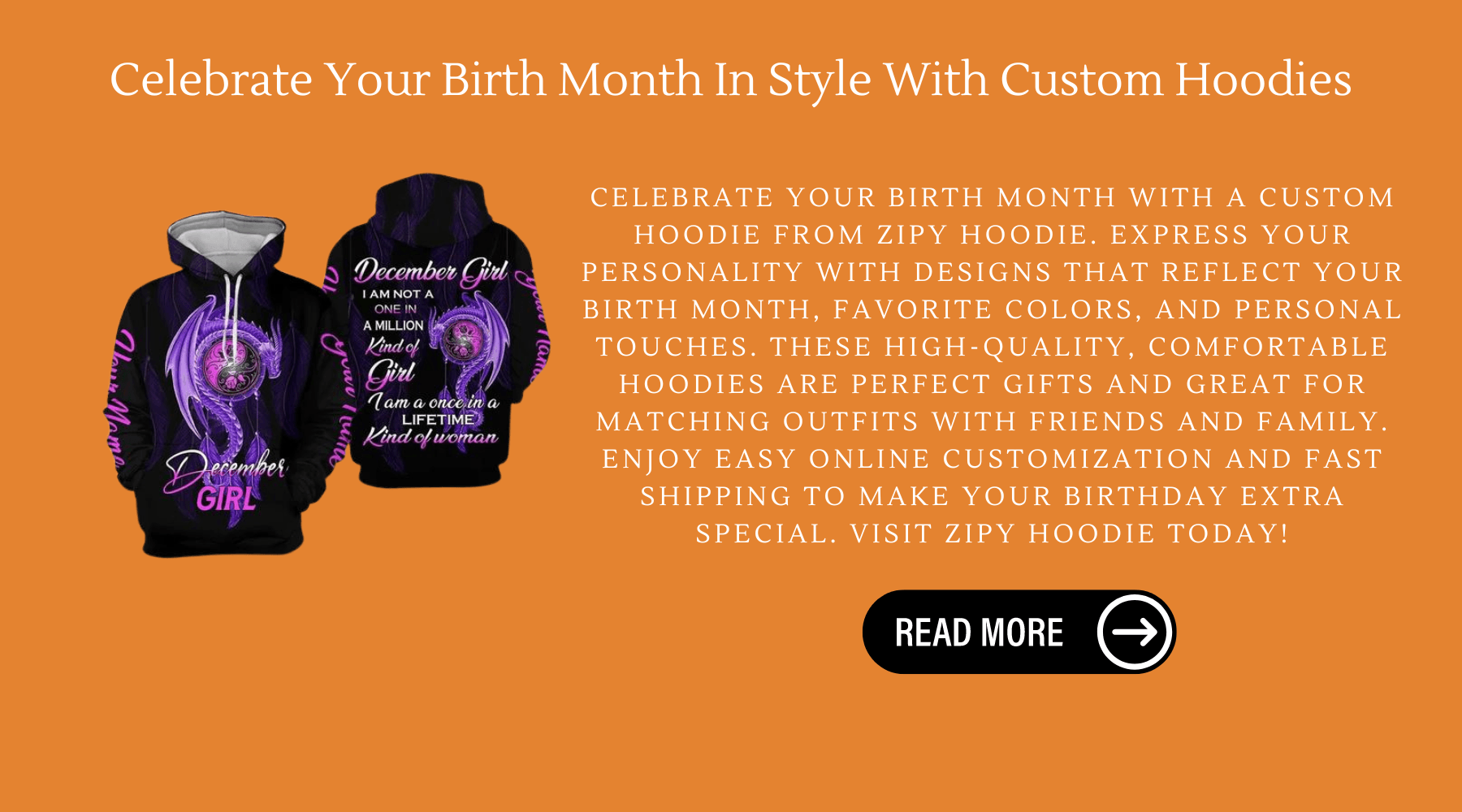 Celebrate Your Birth Month In Style With Custom Hoodies