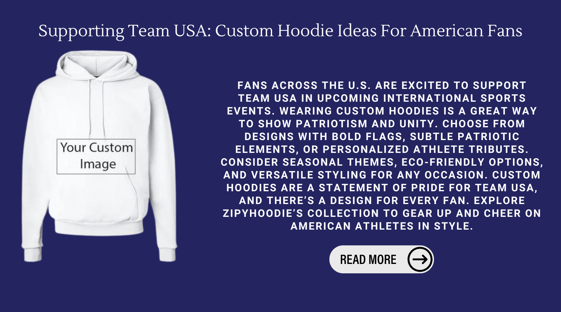 Supporting Team USA: Custom Hoodie Ideas For American Fans