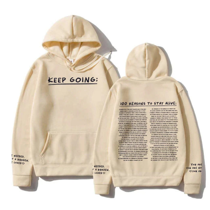 100 Reasons To Keep Going Hoodie