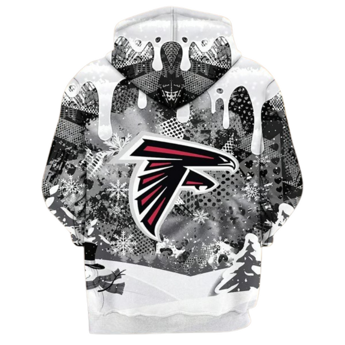 Atlanta Falcons Printed Holiday Themed Hoodie