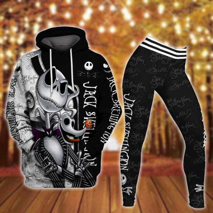 Jack Character Graphic Hoodie And Leggings Set