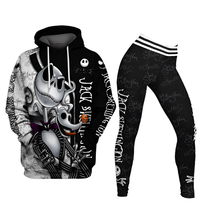 Jack Character Graphic Hoodie And Leggings Set