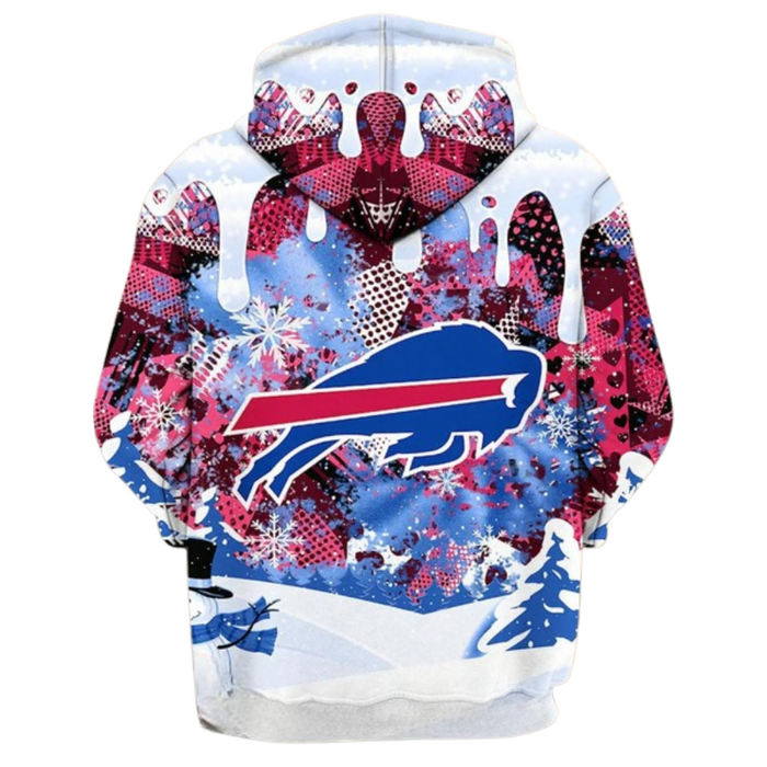 Festive Buffalo Printed Hoodie