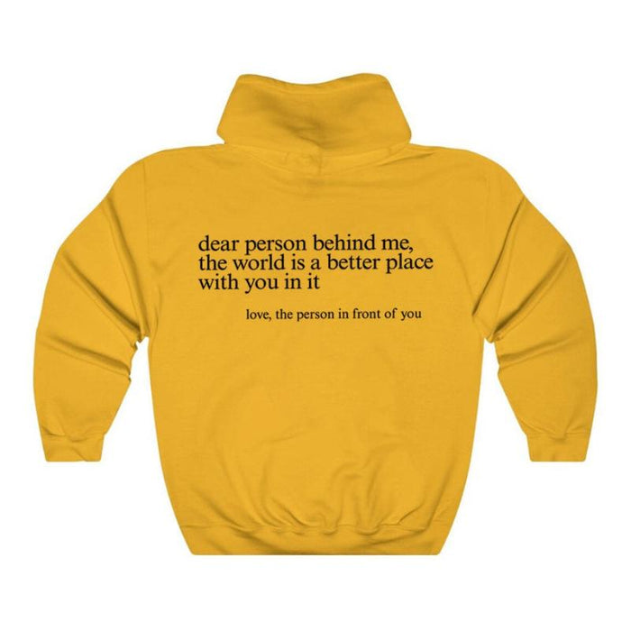 Inspirational Message Oversized Hoodie