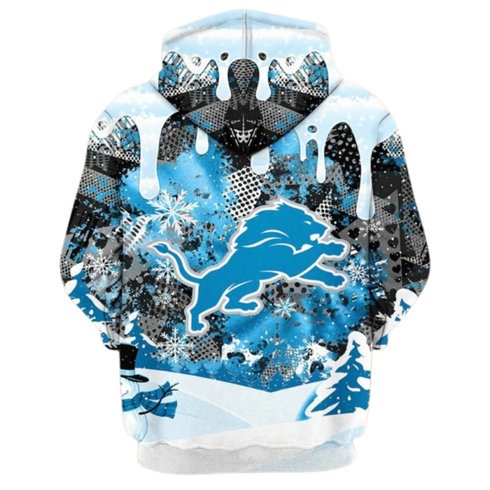 Bold Detroit Lions Graphic Winter Hoodie