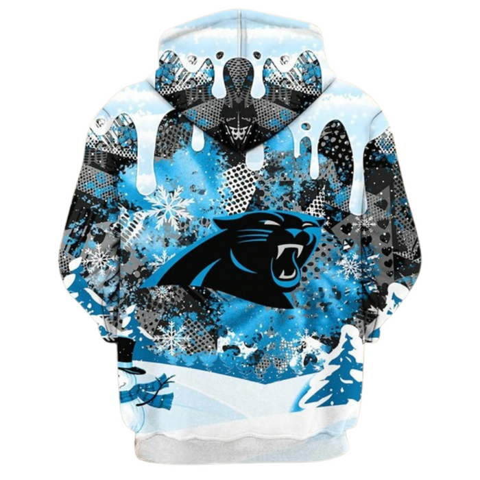 Carolina Panthers Themed Graphic Design Hoodie