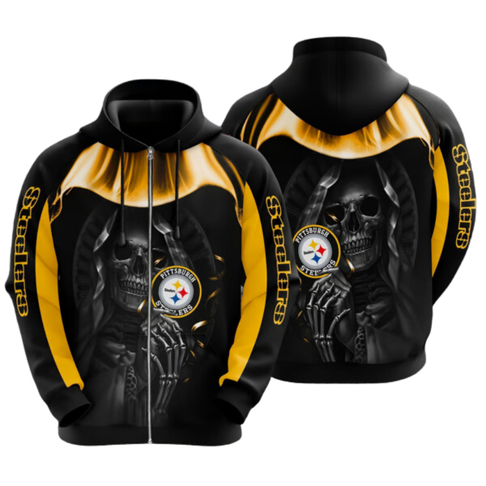 Pittsburgh Steelers Hoodie With Cityscape Design