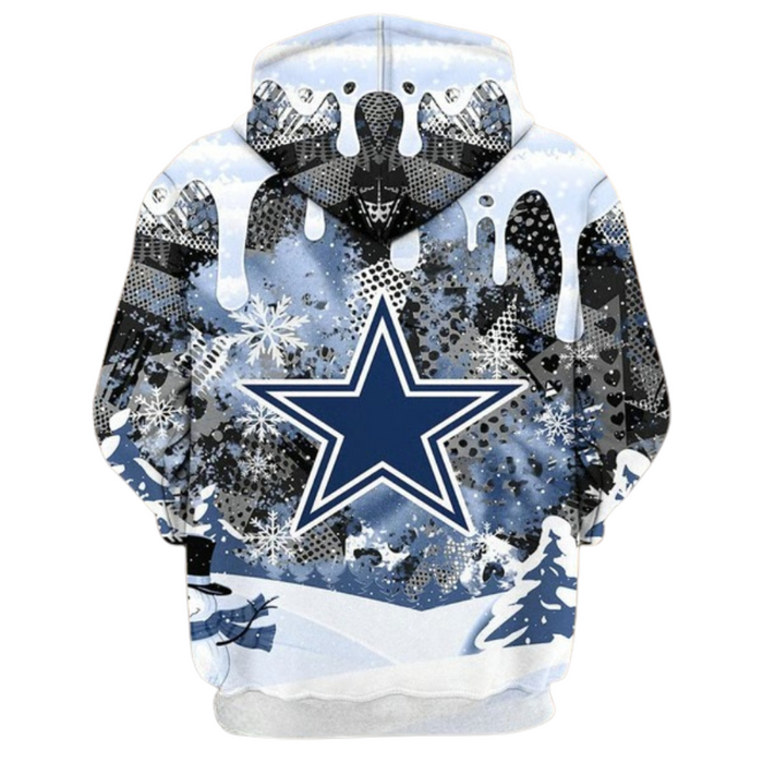 Cozy Dallas Cowboys Themed Seasonal Hoodie