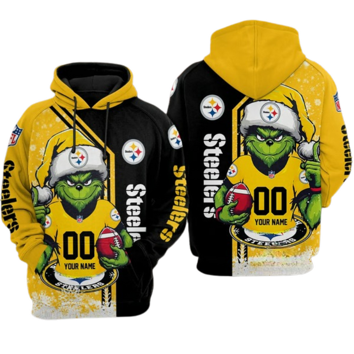 Pittsburgh Steelers Grinch Inspired Hoodie For Winters