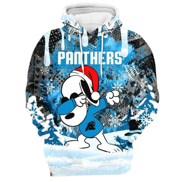 Carolina Panthers Themed Graphic Design Hoodie