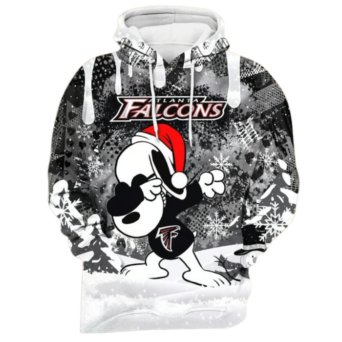 Atlanta Falcons Printed Holiday Themed Hoodie