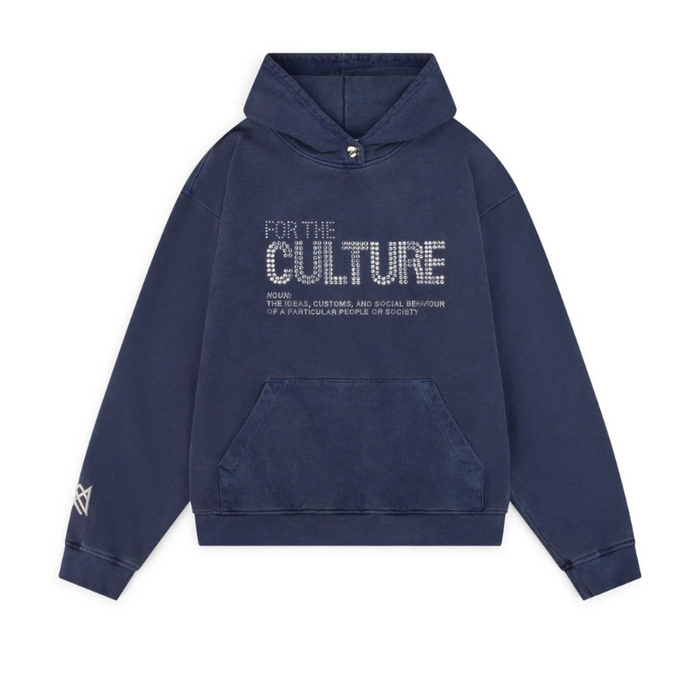 Cultural Text Printed Graphic Hoodie