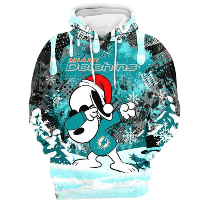 Miami Dolphins Football Graphic Printed Hoodie