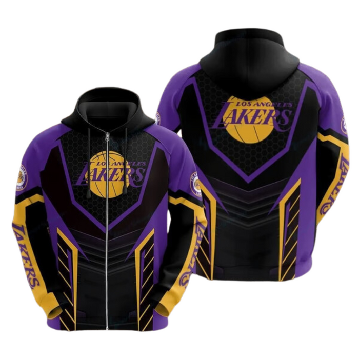 Lakers Basketball Team Themed Hoodie