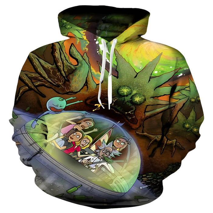 3D Rick And Morty Themed Hoodie