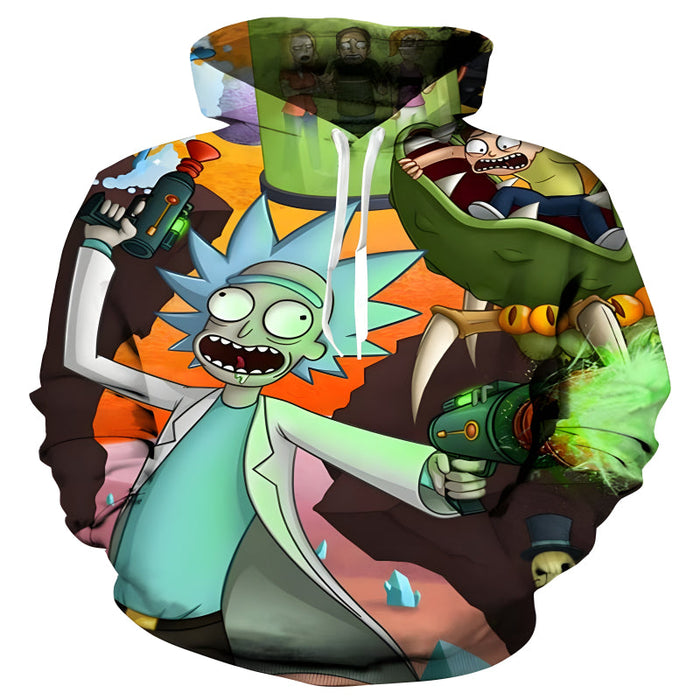 3D Rick And Morty Graphic Wear Hoodie