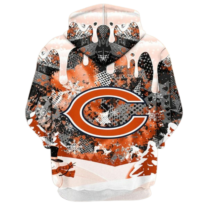 Chicago Bears Team Design Graphic Hoodie