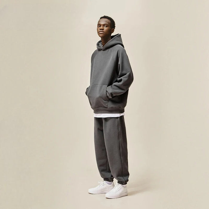 Casual Oversized Hoodie And Joggers Set