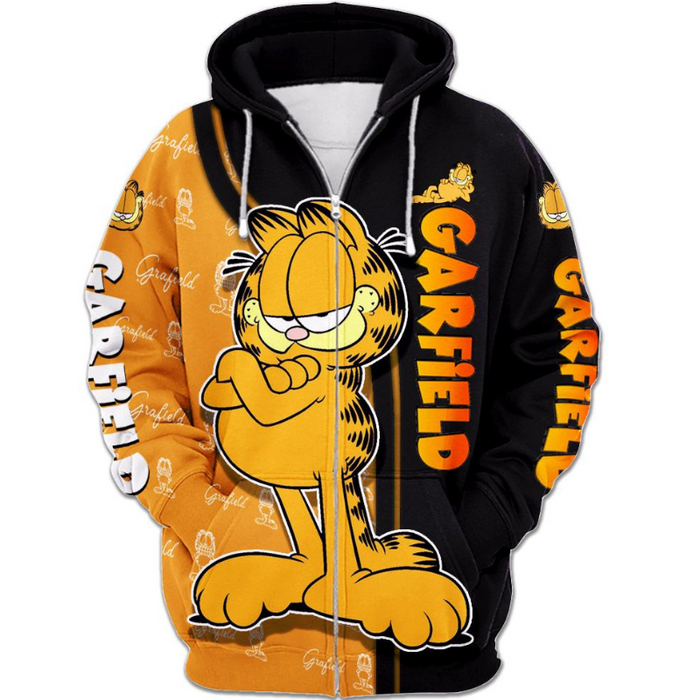 Garfield Character Hoodie And Leggings Set