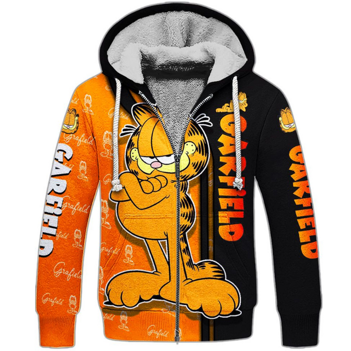 Garfield Character Hoodie And Leggings Set