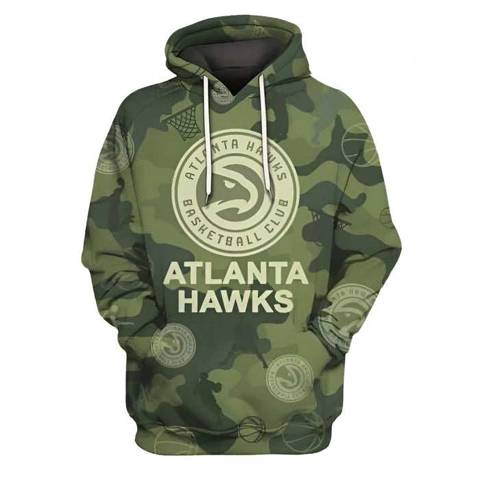 Atlanta Hawks All Over Printed Hoodie