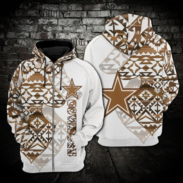 Aztec Style Dallas Cowboys Hoodie