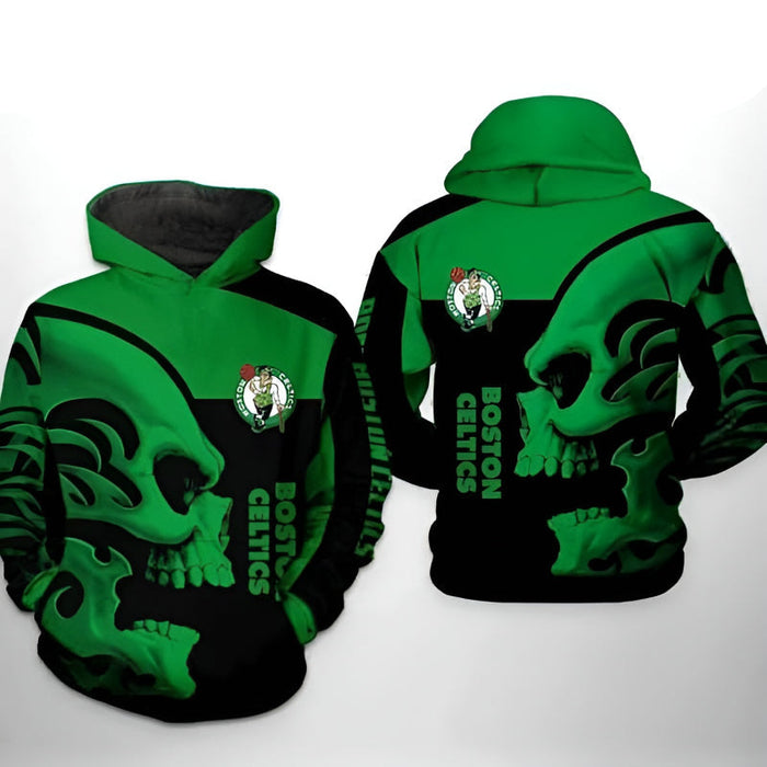 Boston Celtics Themed All Over Printed Hoodie