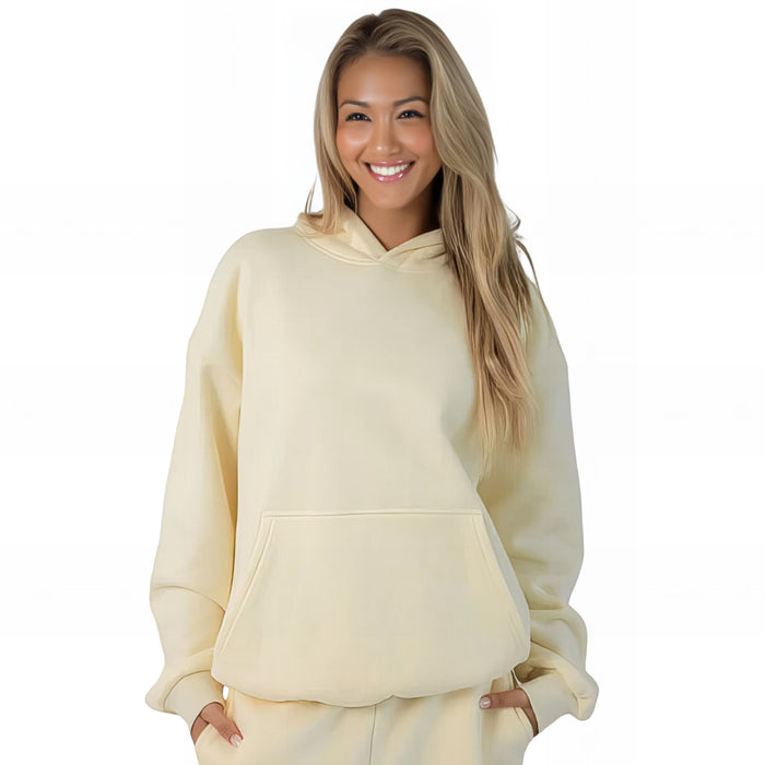 Casual Classic Pullover Hoodie With Adjustable Hood