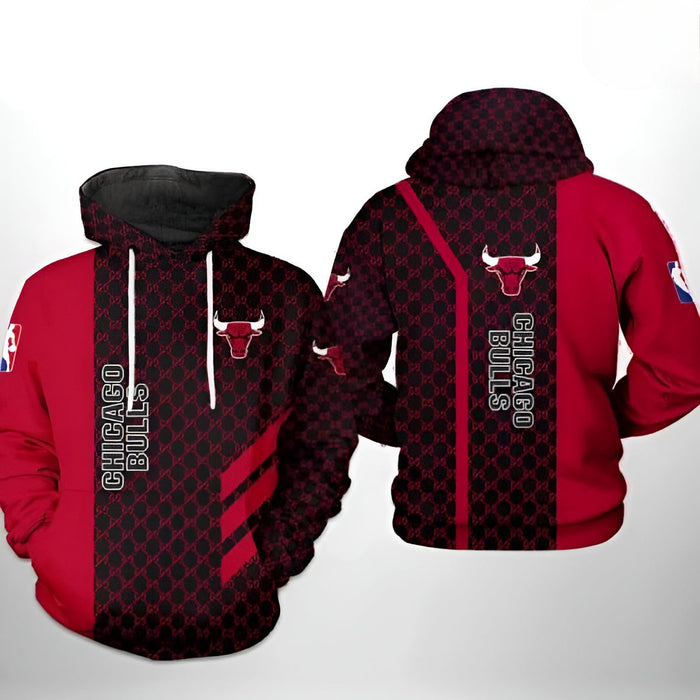 Chicago Bulls All Over Printed Hoodie