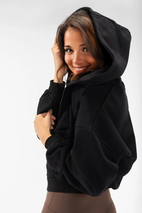 Comfy Fit Oversized Zip Up Hoodie