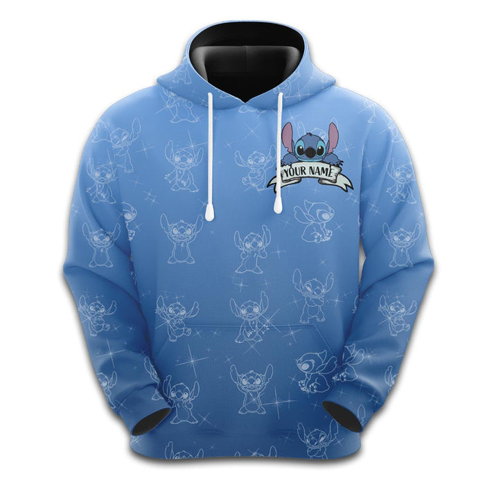 Custom Stitch Themed Hoodie And Leggings Set