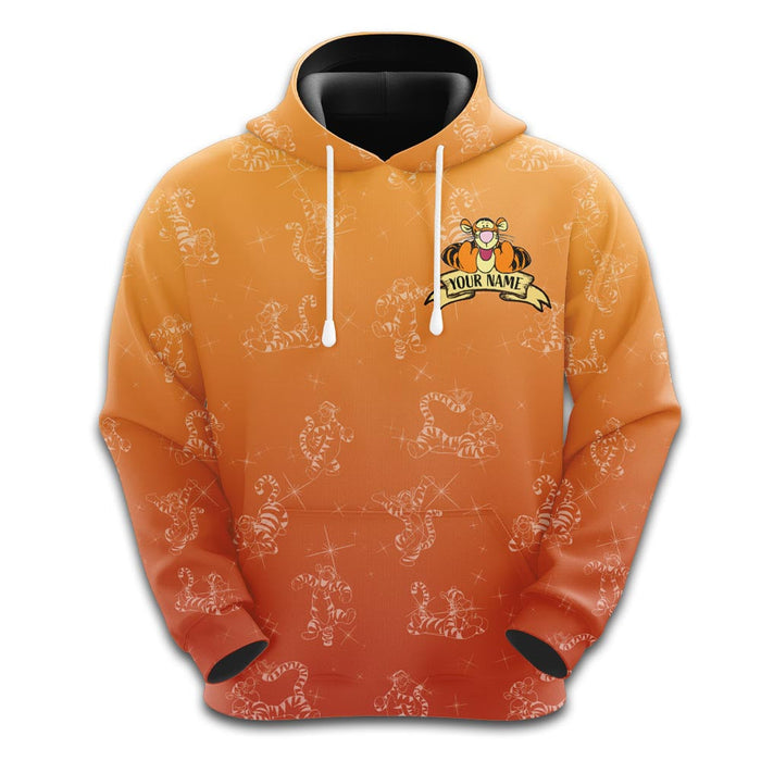 Custom Tiger Themed Hoodie And Leggings Set