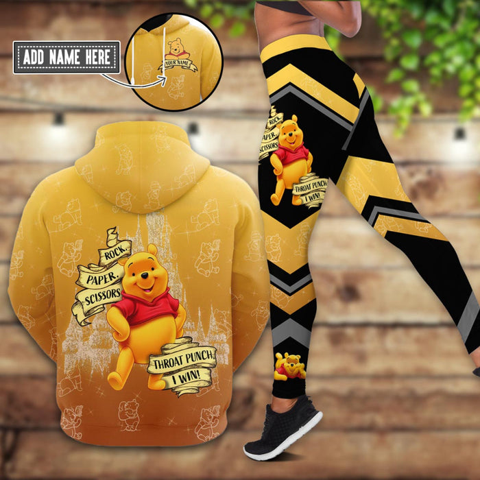 Custom Winnie The Pooh Hoodie And Leggings Set