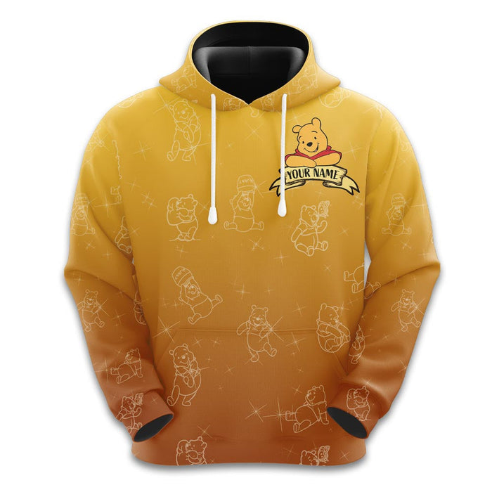 Custom Winnie The Pooh Hoodie And Leggings Set