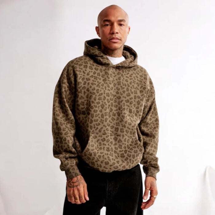 Fierce Leopard Print Hoodie