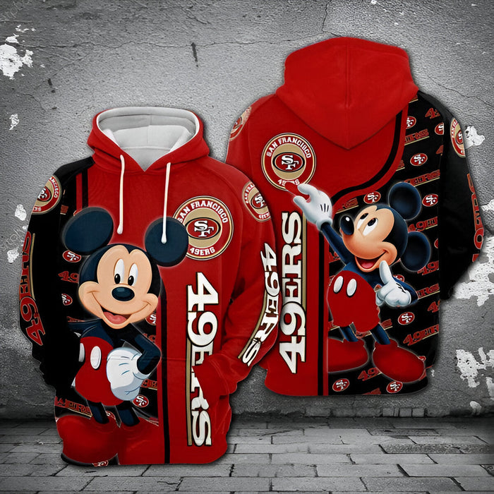 San Francisco 49ers Mickey Mouse Hoodie