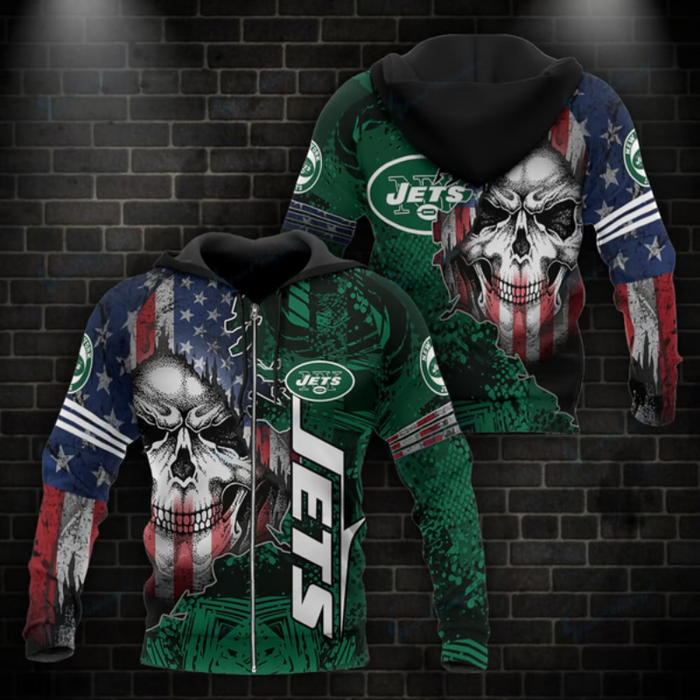 New York Jets Design Printed Hoodie