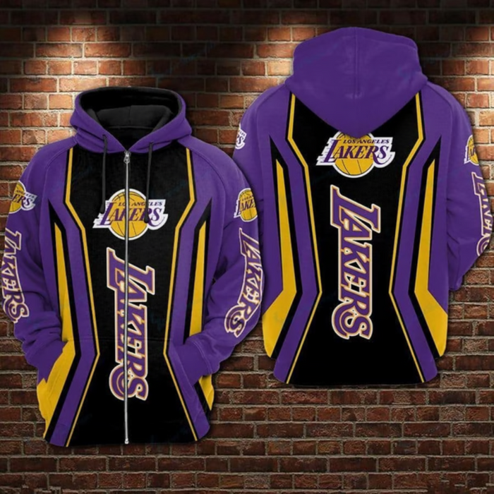 Lakers Design Printed Hoodie