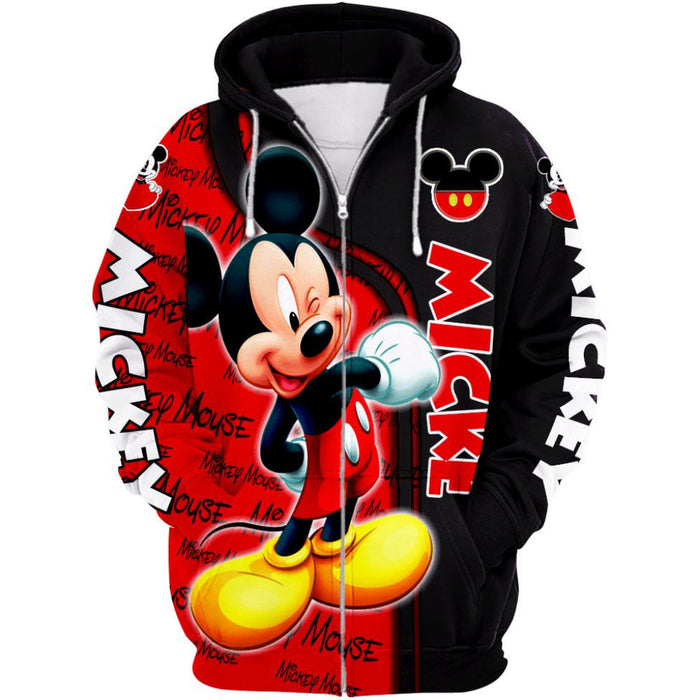 Mickey Mouse Themed Hoodie And Leggings Set